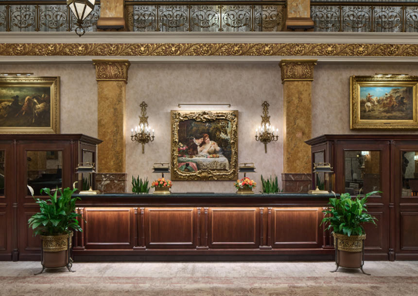 The Pfister Hotel elegant historic lobby